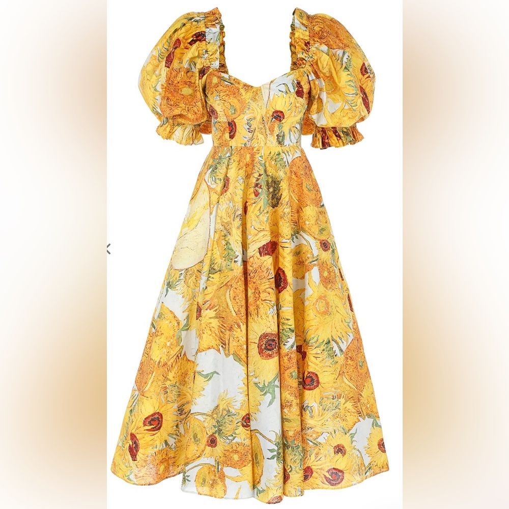 Selkie Sunflower Tea Rose Dress Size 1X